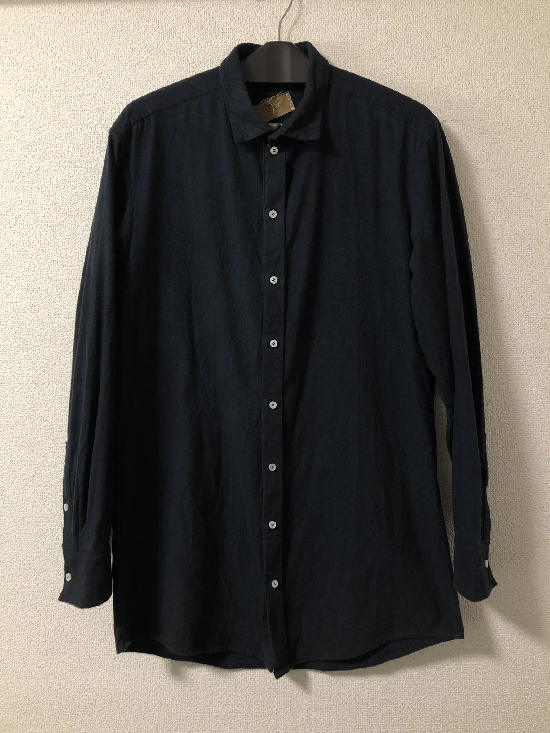 MARIA TURRI リネン黒ペプラムシャツ MARIA TURRI Regular Shirt | HUES 福岡セレクトショップ